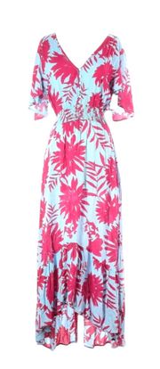 Abel The Label Maxi High Low Dress Floral