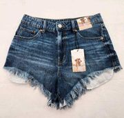 Sincerely Jules Super High Rise Shorts Denim Jean Shorts Womens Size 3/26