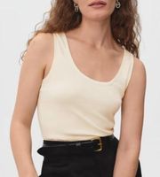 NEW Everlane The Organic Cotton Tissue Tank in Canvas