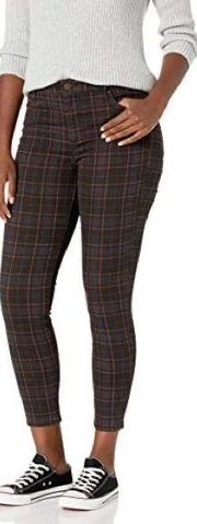 Ella Moss Women's High Rise Skinny Ankle Jean Plaid