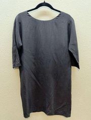 Babaton 100% Silk Black + Silver Speckle Sparkle Dress - Size 2 - NWT