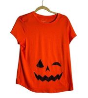 NWT Isabel Maternity Short Sleeve Orange Pumpkin Belly Pregnancy T Shirt Medium