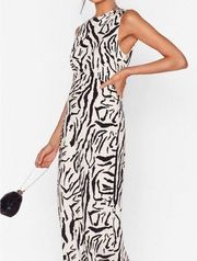 Printed Zebra Maxi Dress 🦓