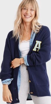 Aerie Oversized Varsity Cardigan