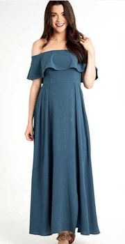 Altar’d State Dayla Maxi Dress Vintage Teal Size S NWT $109.95