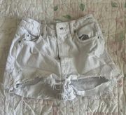 White Denim Shorts