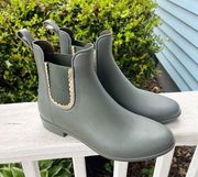 Jack Rogers Green Sallie Short Rain Boots Size 8M