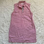 Dress Heathered Oxford Shirt Dress Sleeveless 14