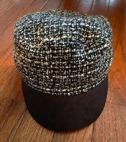 NWT  Tweed & Faux Suede Hat