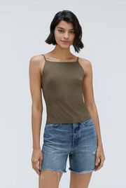 NWT Everlane Beech Brown The High-Neck Cami Camisole Tank Top Women's Size XS