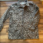 Allison animal print utility jacket M