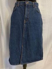 Hunt Club J C Penney Vintage Denim Skirt Size 13 (fits like a size 3/5)