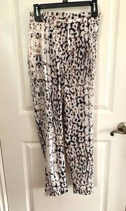 🌙 Bebe Animal Abstract Print Dressy Jogger Harem Pants