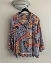 Christian Siriano patchwork blouse