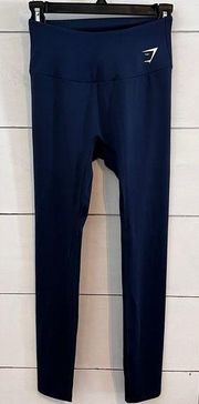 Gymshark  Navy Blue Training Leggings. Size Medium. New Without Tags.