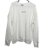 Space MVMT white sweatshirt