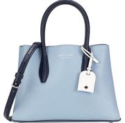 Kate Spade  Small Eva Crossbody Leather Satchel Handbag in Blue Leather