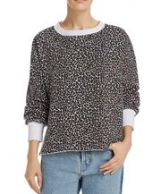 Current/Elliott The Channing Leopard Print Sweatshirt