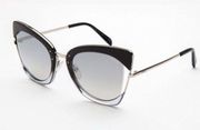 Emilio Pucci EP0074 05C Black Square Sunglasses Wonen’s Sz 55-23-135