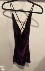 Purple Velvet Dress