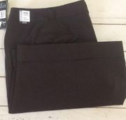 Womens 32W Chocolate Brown Stretch Dress Shorts