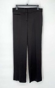 BCBGMaxazria Women's High Waisted Wide Leg Palazzo Pants Size 6 Black Stretchy