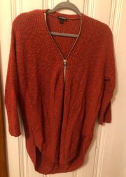 burnt orange oversized sweater