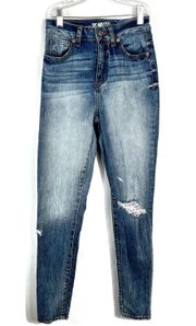 Brand Distressed High Waisted Super High Rise Vintage Reunion Jeans 0 24