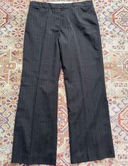 NWT Worthington Women's Striped Modern Fit Straight Dress Pants Black Size 14S