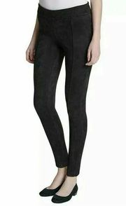 Andrew Marc faux suede microfiber black leggings Size Small