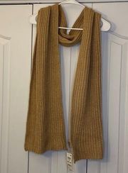 Style & Co Solid Waffle-Knit Scarf Camel