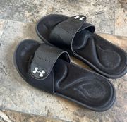 Black Under Armor Slides