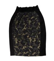 Maeve Anthropology‎ Camo and Black Pencil skirt Small