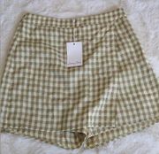 NWT khaki wrap skort