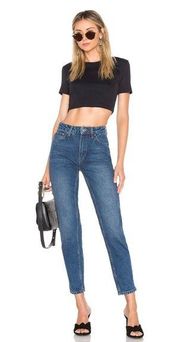 We The Free People High Waist Ankle Cropped Cotton Denim Mom jeans womens 31