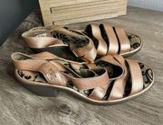 Fly London Woze Idra Leather Strappy Sandals Size 38 (7-7.5)