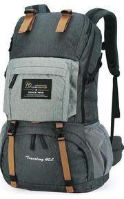 MOUNTAINTOP 40L Hiking Backpack with Rain Cover, 21.7 x 13 x 7.9 in, Dark Grey