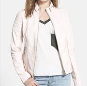 Sam Edelman Blush Pink Women’s Leather Jacket