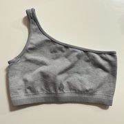 Ryderwear NWOT Grey Womens Sports Bra Asymmetrical One Strap size medium