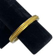 Vintage Givenchy Gold Matte Etruscan-Revival Bangle Bracelet