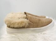 fur lined slip on sneaker sz 6.5.