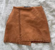 Faux Suede Skirt