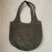 Vintage GAP Recycled Paper Crochet Tote Bag