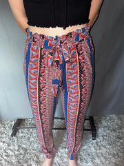 Floral cuffed pants