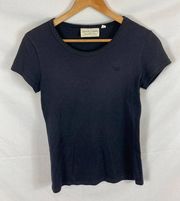 Diane Von Furstenberg for Camicetta Black Short Sleeve Tshirt Size medium