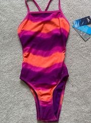 NWT Speedo Competitive Fixed-Back One Piece