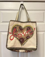 NEW Brighton Something Wonderful SUNFLOWER Canvas Tote Bag MSRP $125   LOVE