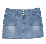 Vintage 90s No Boundaries Denim Mini Skirt