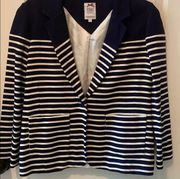 BNWOT Yoana Navy & White Striped Blazer