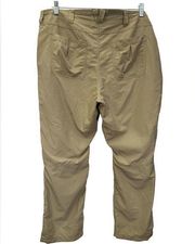 Duluth Trading Co. Womens Tan Outdoor Hiking Nylon Pants Size 18 x 31